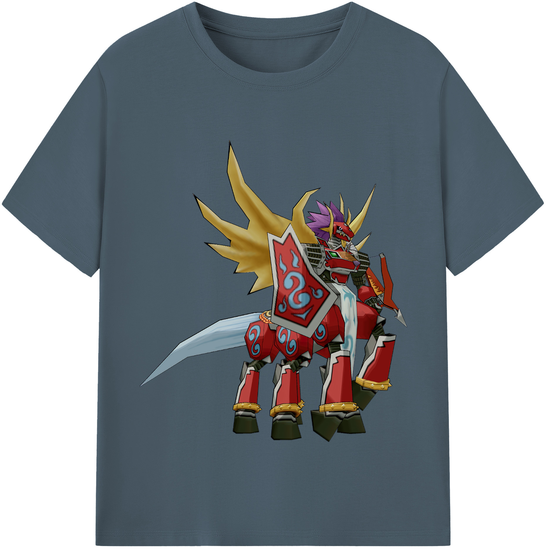 （画像用） Digimon デジタルモンスター/デジモン 綿100％半袖Tシャツ（フロントプリント）